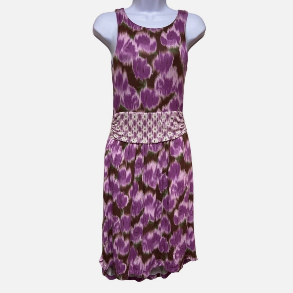 Matilda Jane Hello Lovely Adore Me Geo Ruched  Sleeveless Dress size L
